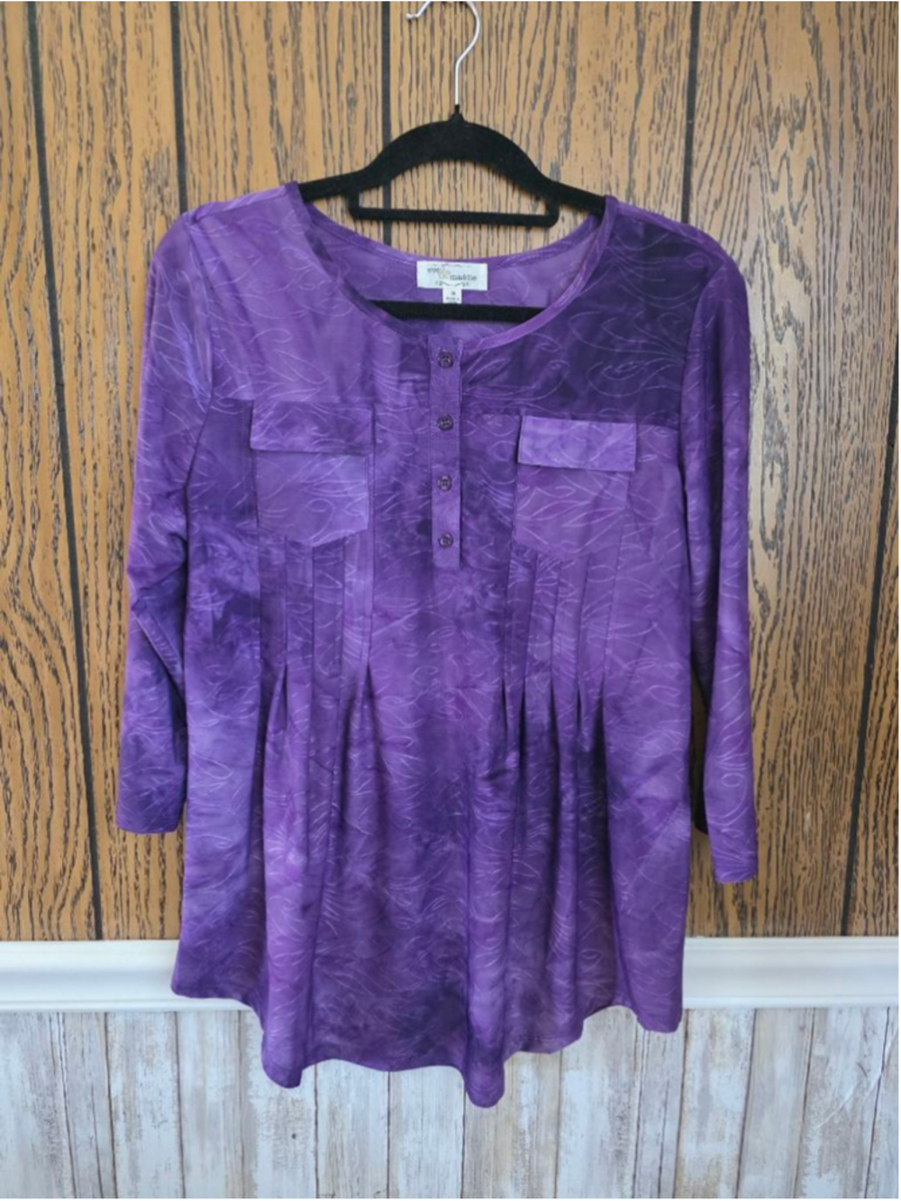 Women's eve & maddie Purple Tunic Top M